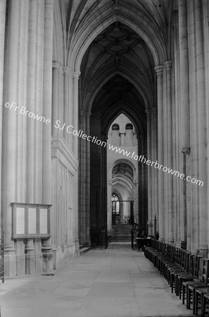 CATHEDRAL S.AISLE FROM W.